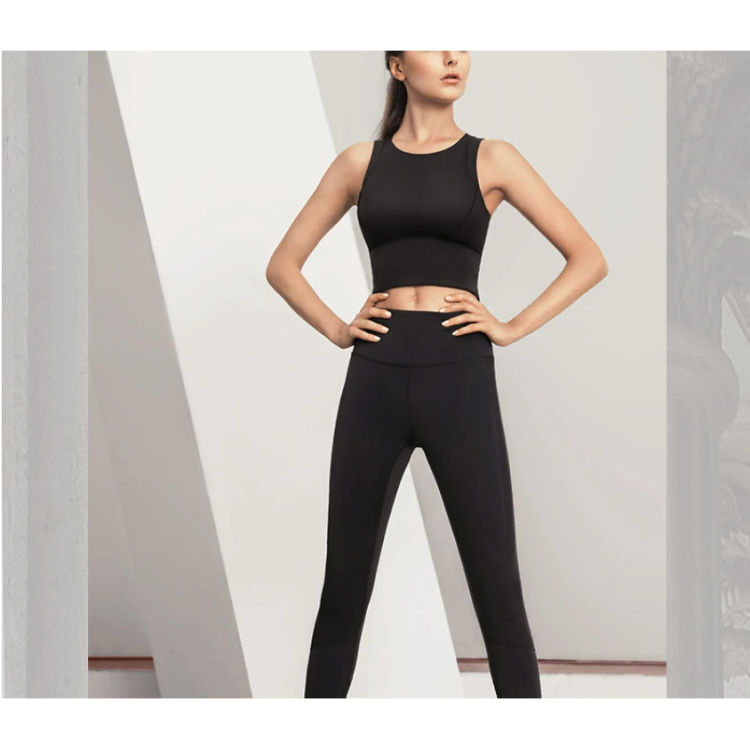 Womens Sports Bra Crop Top High Neck Longline for Workout Yoga