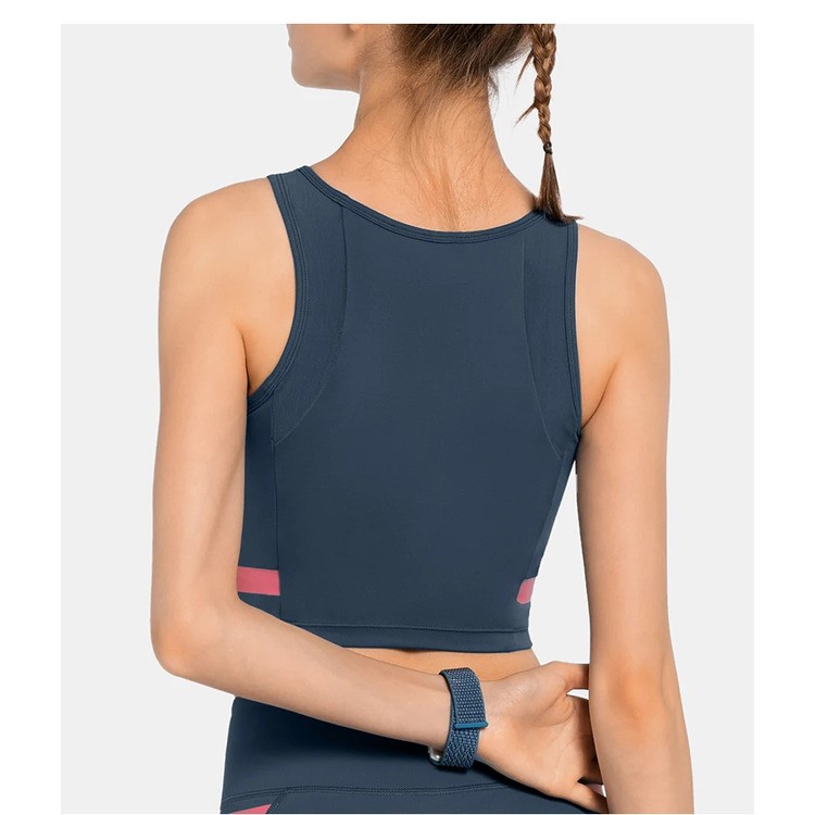 Womens Crop Tank Tops Workout Running Sports Bra Top Fitness