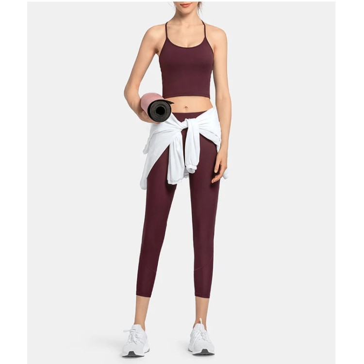 Womens Yoga Tank Top Silm Sexy Back Sports Bra Fitness Yoga Vest