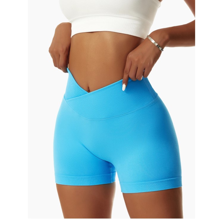 Women Sexy Seamless Butt Lift Sports Legging Scrunch Butt Yoga Shorts