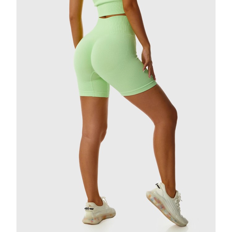 Seamless Women Adjustable Drawstring Sports Waist Leggings No T Line