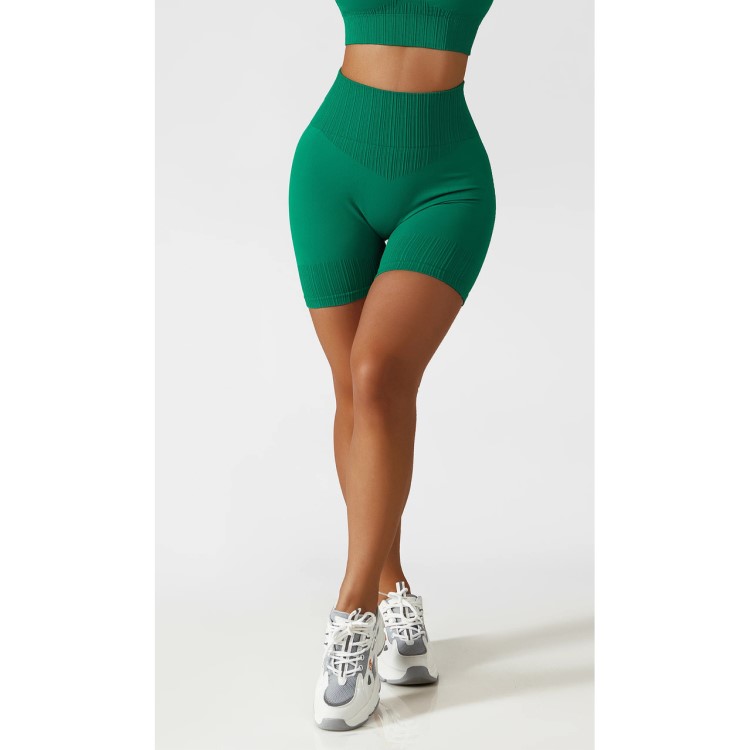 Women High Waist Scrunch Butt Sports Leggings Hip Lift Seamless Yoga Shorts