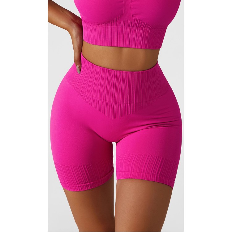 Women High Waist Scrunch Butt Sports Leggings Hip Lift Seamless Yoga Shorts