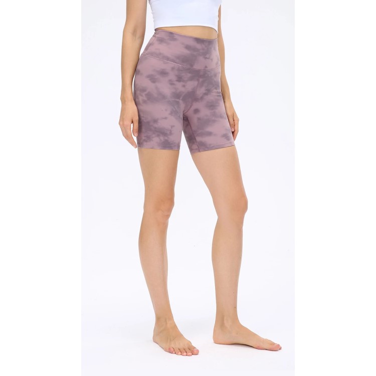 Woman Short Tie Dye High Waist Gym Yoga Leggings With Biker