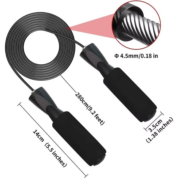 Gym Jump Rope Weighted Jump Rope Adjustable